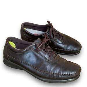SAS Traveler Tripad Comfort Dark Brown Leather Walking Shoes Women’s 7.5